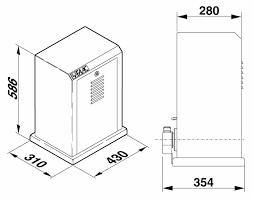 MOTOR FAAC 884 3HP TRIFASICO 3500 KG PARA PORTON CORREDIZO USO RUDO