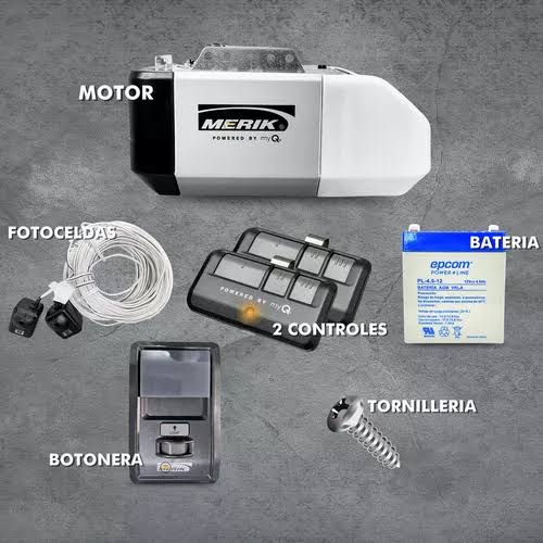 MOTOR MERIK 711 W CON RIEL A 2.4 MTS Y 2 CONTROLES