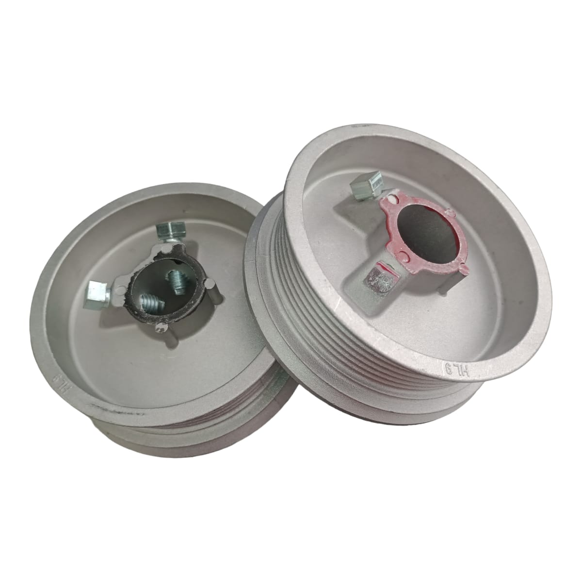 PAR DE POLEAS O TAMBORES PARA PORTON ASCENDENTE 8 PIES