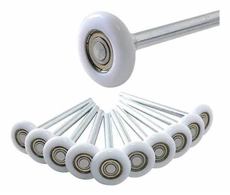 PAQUETE DE 10 RODAJAS PARA PORTON ASCENDENTE VASTAGO CORTO EMBALERADA