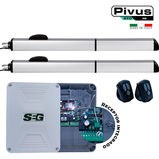 PISTONES SEG PIVUS 390 BRAZO LARGO HIDRAULICOS 2 HOJAS 4 MTS CADA HOJA 400 KG