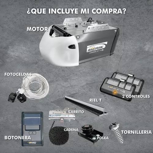 MOTOR MERIK 511 W CON RIEL A 2.4 MTS Y 2 CONTROLES